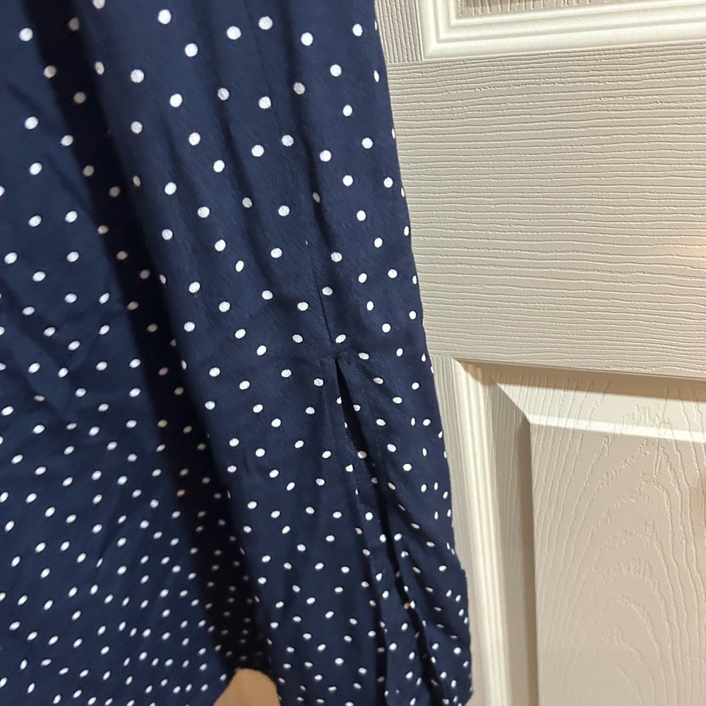 LOFT Navy and White Maxi Dress - Picture 7 of 7
